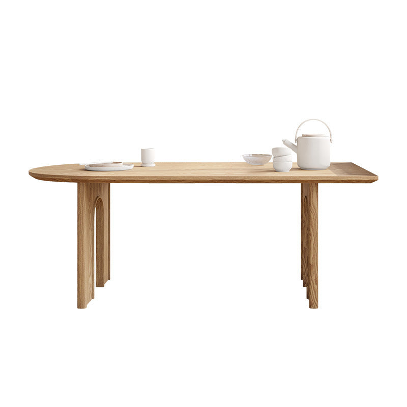 Modern Style Wooden Table Free Form Table with 3 Legs for Home