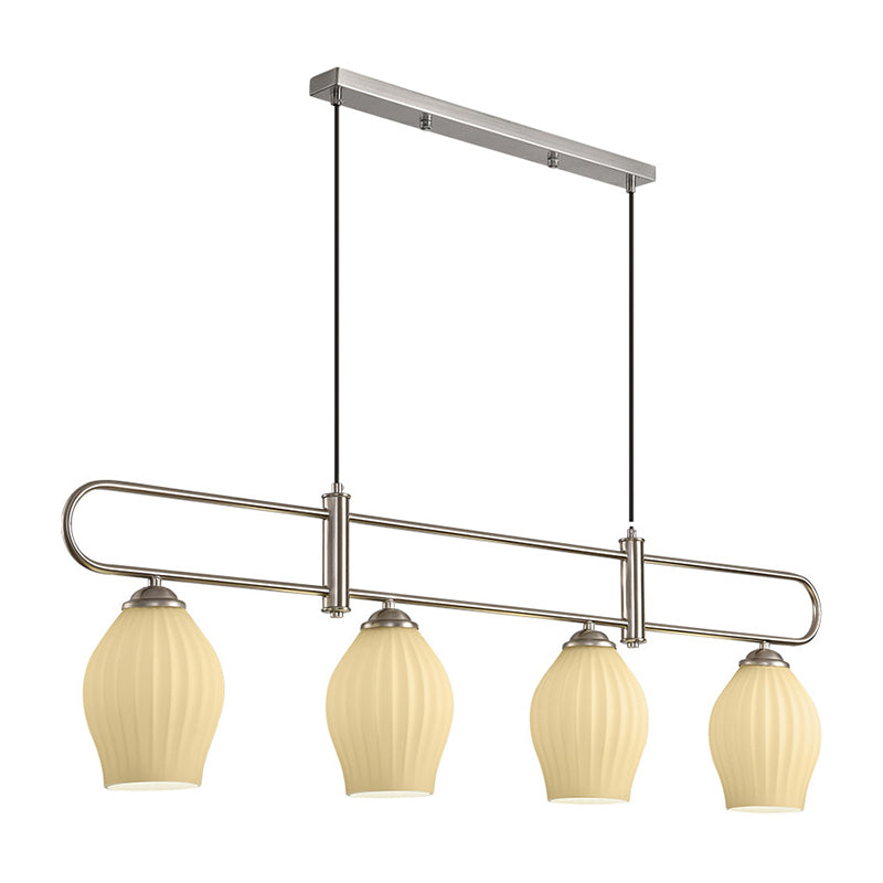 Modern Style Bell Shade Island Pendants Glass Pendant Lights for Dining Room