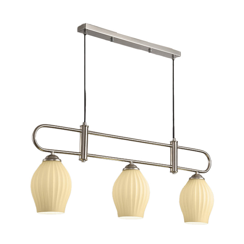 Modern Style Bell Shade Island Pendants Glass Pendant Lights for Dining Room