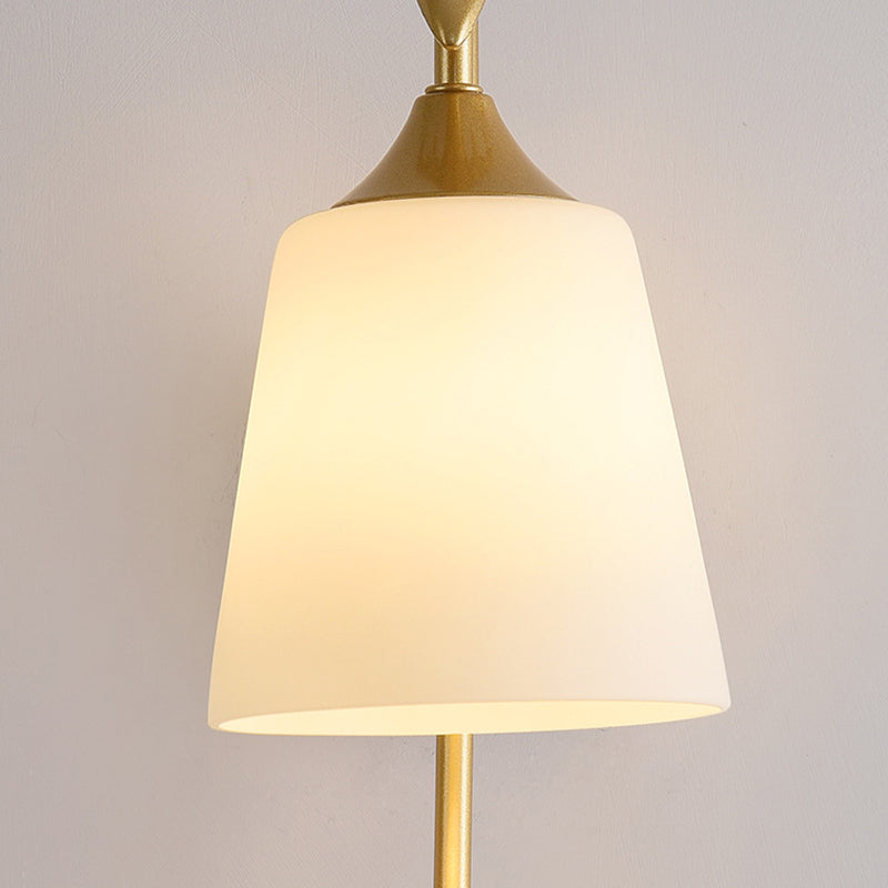 Glass Geometric Wall Light Fixture Modern 1-Light Wall Sconce Light