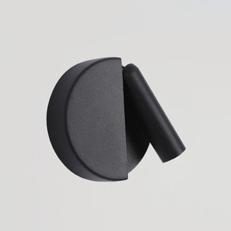 Modern Style Wall Lamp Metal 1 Light Sconces in Black for Bedroom