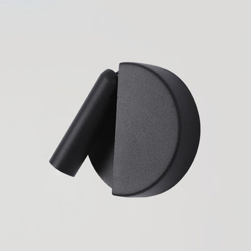 Modern Style Wall Lamp Metal 1 Light Sconces in Black for Bedroom