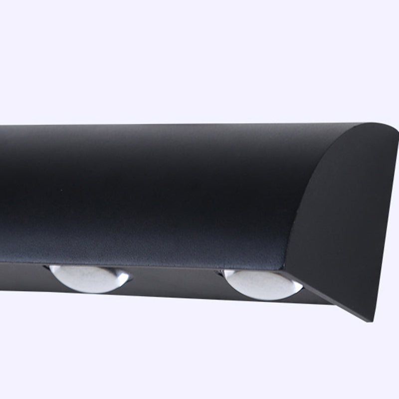 Modern Style Wall Lamp Metal 3 Lights Sconces in Black for Outdoor