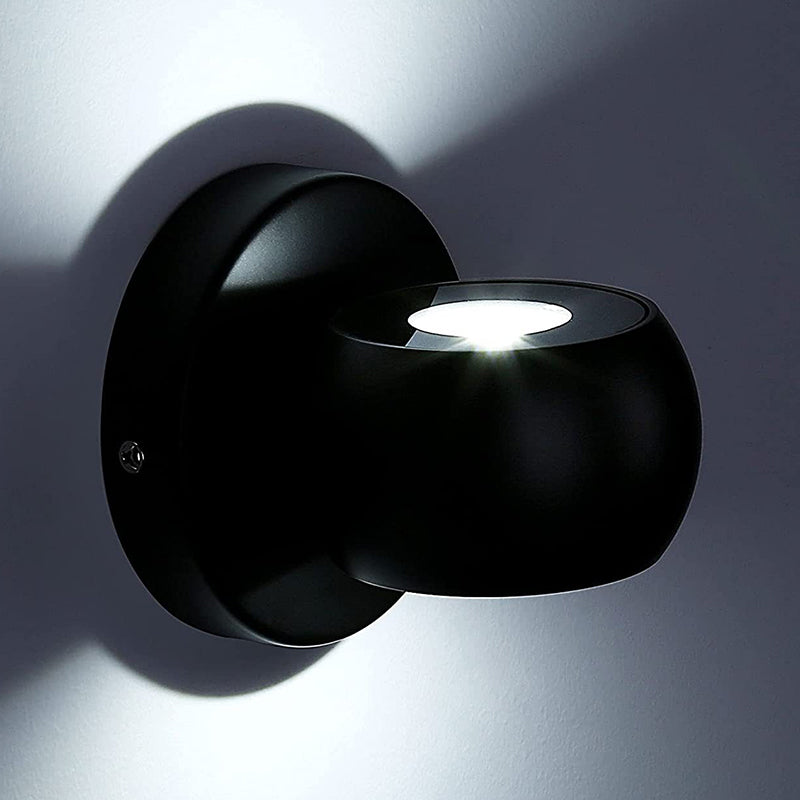 Modern Style Ball Shade Wall Lamp Metal 2 Lights Sconces for Living Room