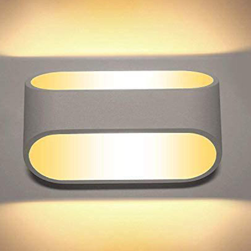 Modern Style Geometry Shade Wall Lamp Metal 2 Lights Sconces for Bedroom