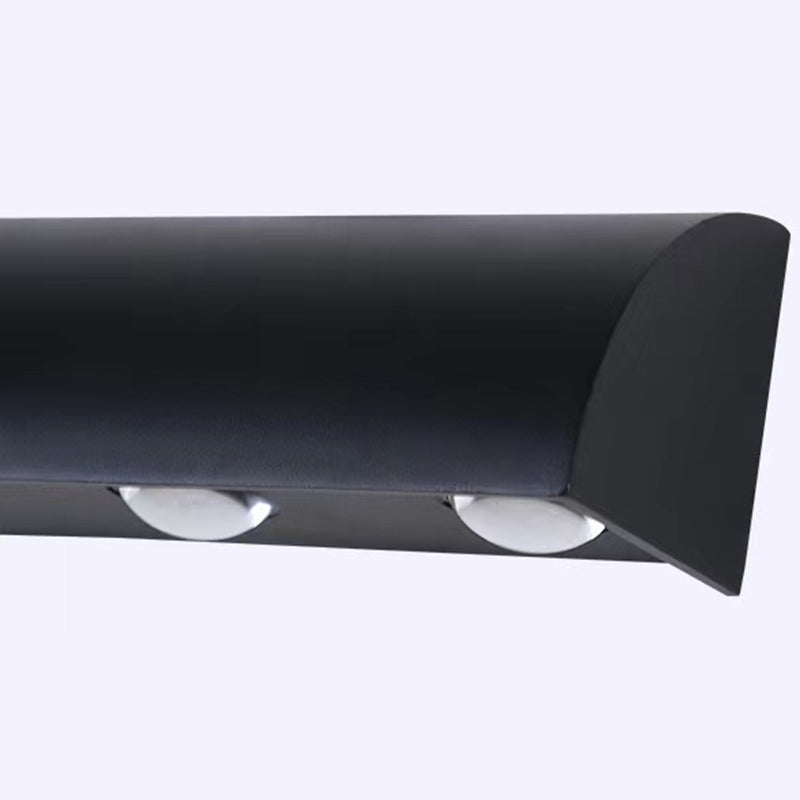 3 Lights Modern Style Wall Lamp Metal Sconces in Black for Outdoor