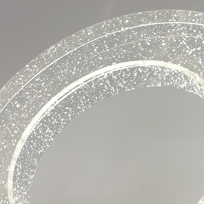 1 Light Circle Wall Lamp Simplicity Metal Wall Mounted Light Fixture