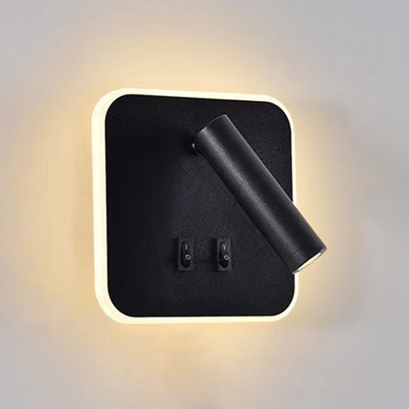 Modern Style Wall Lamp Metal 2 Lights Sconce Light for Bedroom