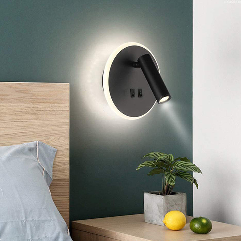 Modern Style Wall Lamp Metal 2 Lights Sconce Light for Bedroom