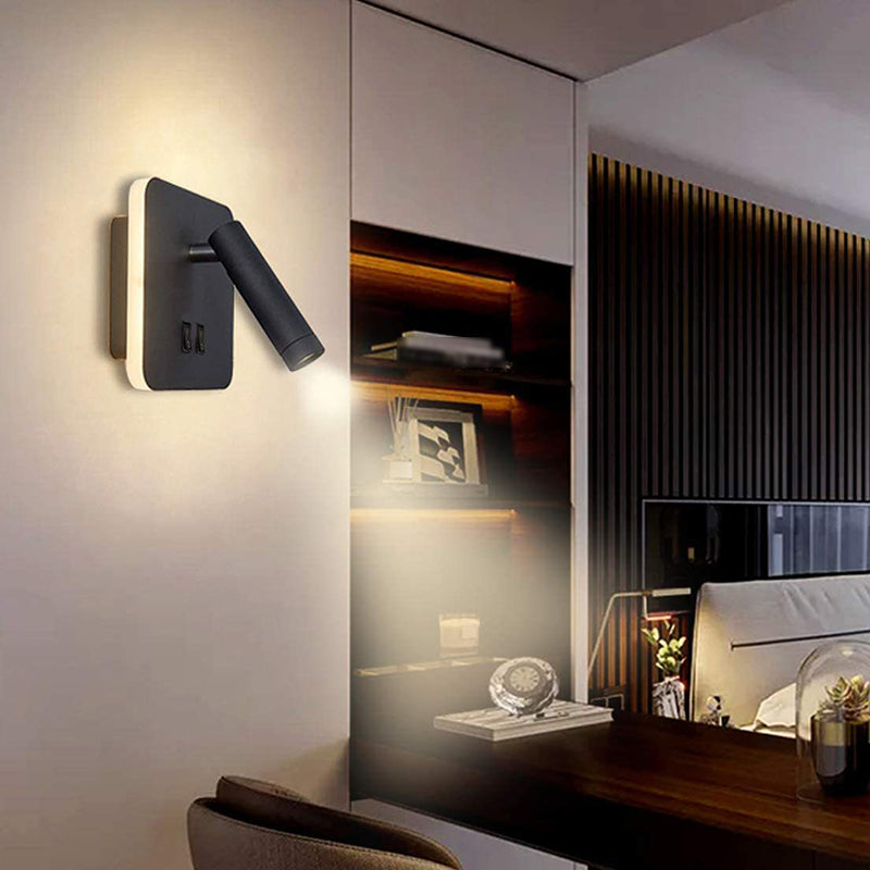 Modern Style Wall Lamp Metal 2 Lights Sconce Light for Bedroom