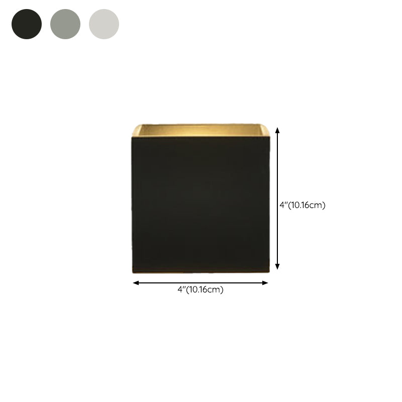 Square Shape Wall Sconce Modern Style Metal 2 Lights Sconce Lamp
