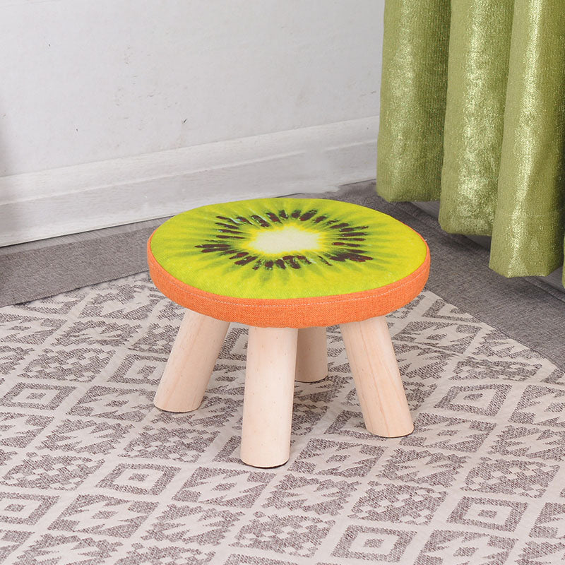 Modern Watermelon Standard Tear Resistant Round Standard for Living Room