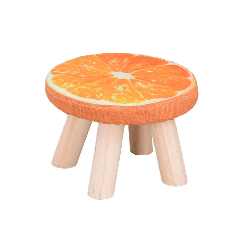 Modern Watermelon Standard Tear Resistant Round Standard for Living Room