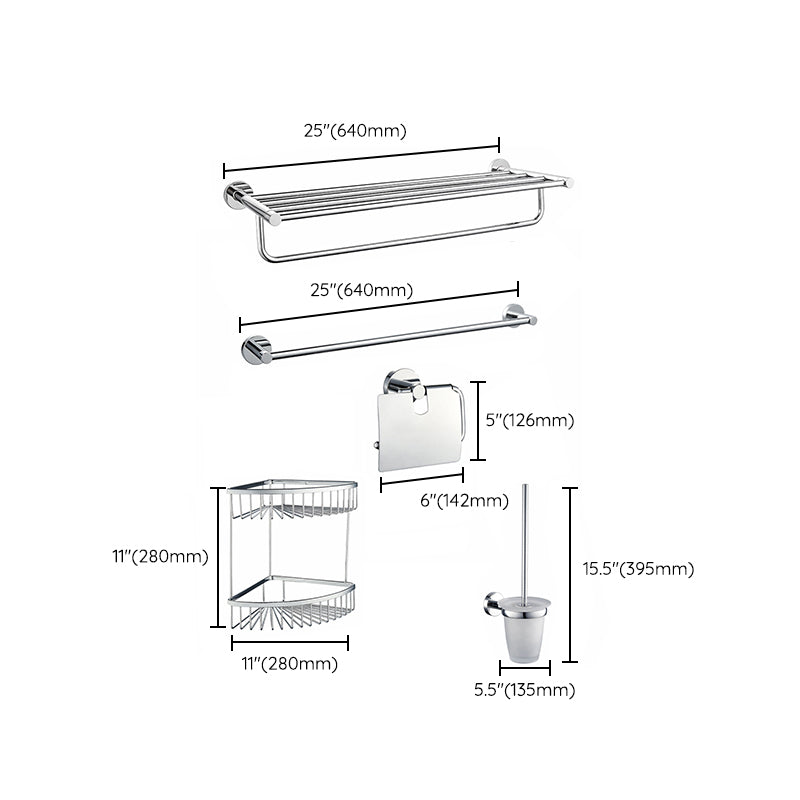 All Copper Bathroom Accessory as Individual or as a Set Modern Bathroom Hardware Set