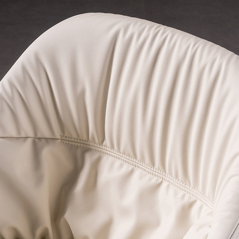 Modern Style Parsons Arm Chair Leather Upholstered Indoor Dining Chair