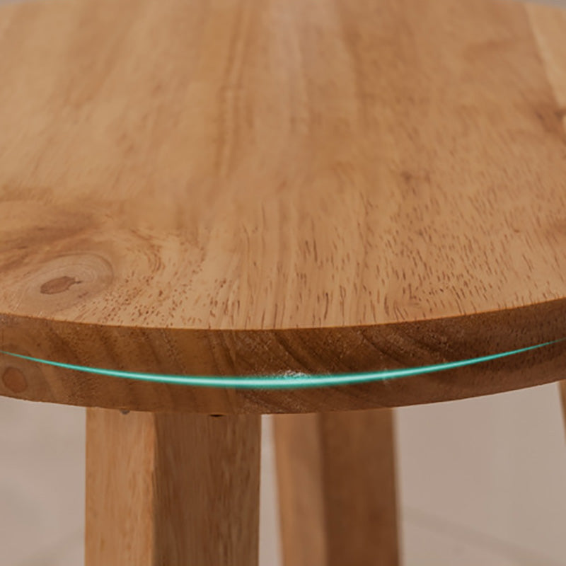 Backless Bar Stool Industrial Style Wooden Counter Height Stools