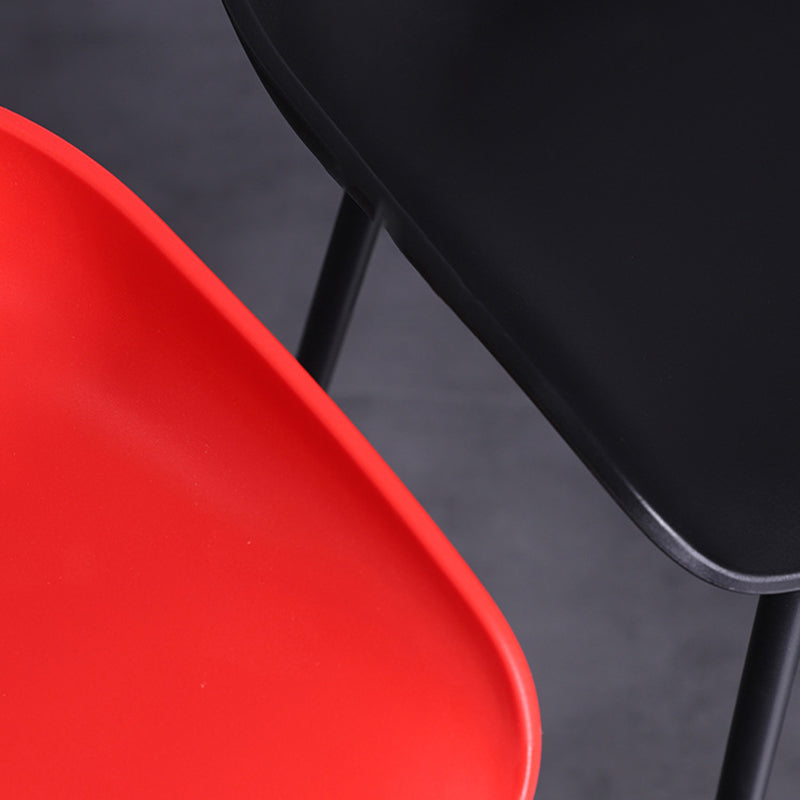 Contemporary Metal Counter Height Stools Low Back Bar Stool with Footrest