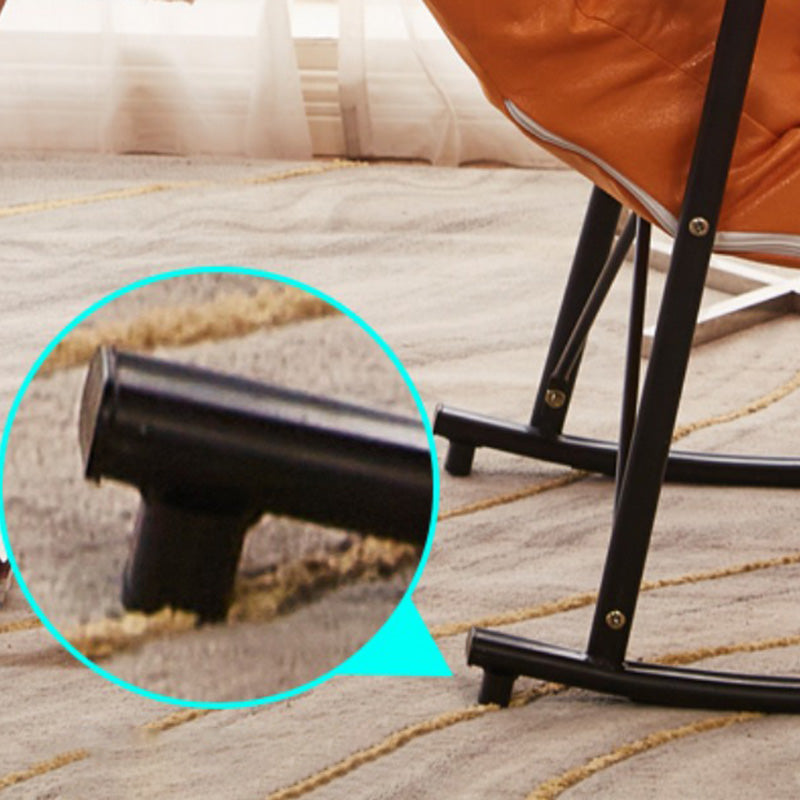 Contemporary Cushions Rocker Chair Metal Frame Spindle Rocker Chair for Living Room