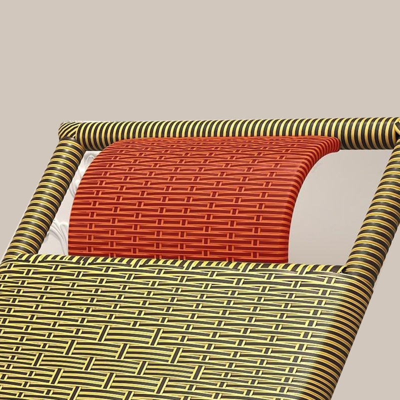 Contemporary Wicker Rocker Chair Woven Rope Rocking Chair for Living Room