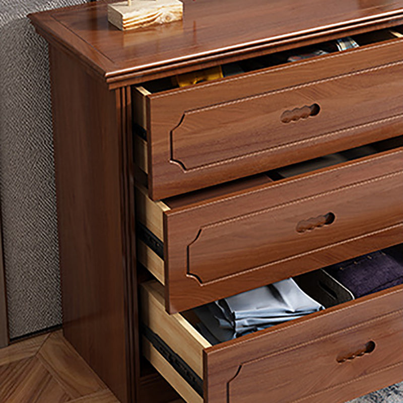 33.07" Tall Wood Accent Chest Mid-Century Modern 6 - Drawer Chest