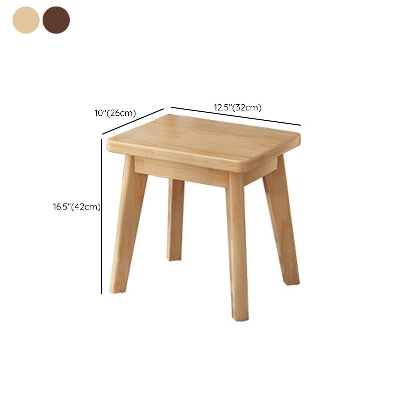 Scandinavian Rubberwood Makeup Counter 2 Drawers Vanity Dressing Table