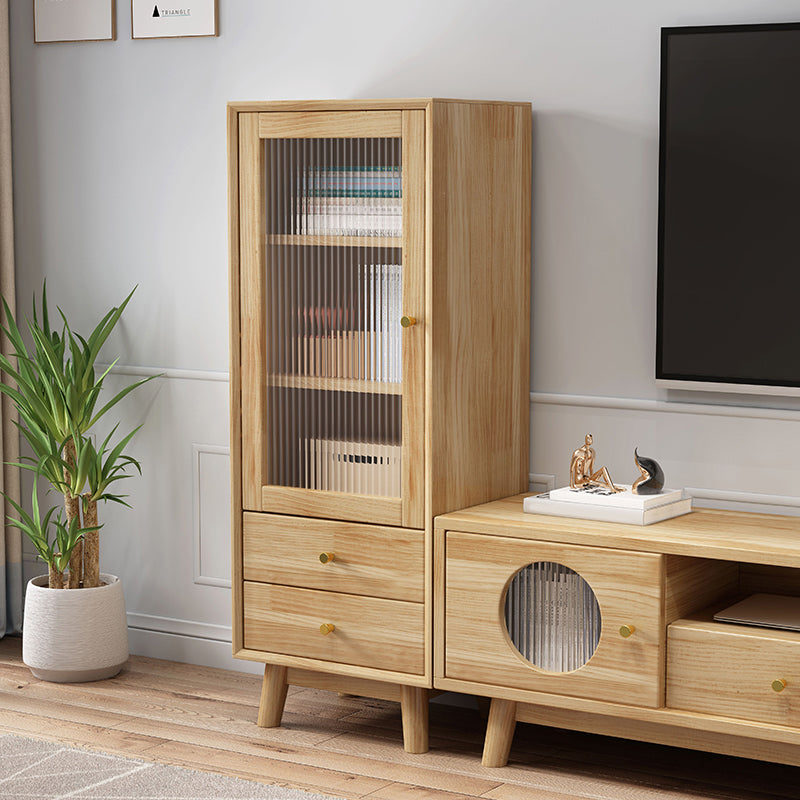 19.68" Wide 2 - Drawer Accent Cabinet 1 - Door Solid Wood Cabinet