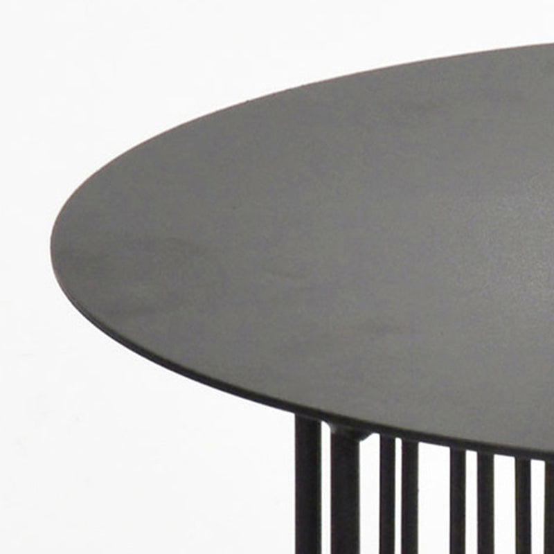 Mid Century Round Iron Coffee Cocktail Table Cross Legs Simple Coffee Table