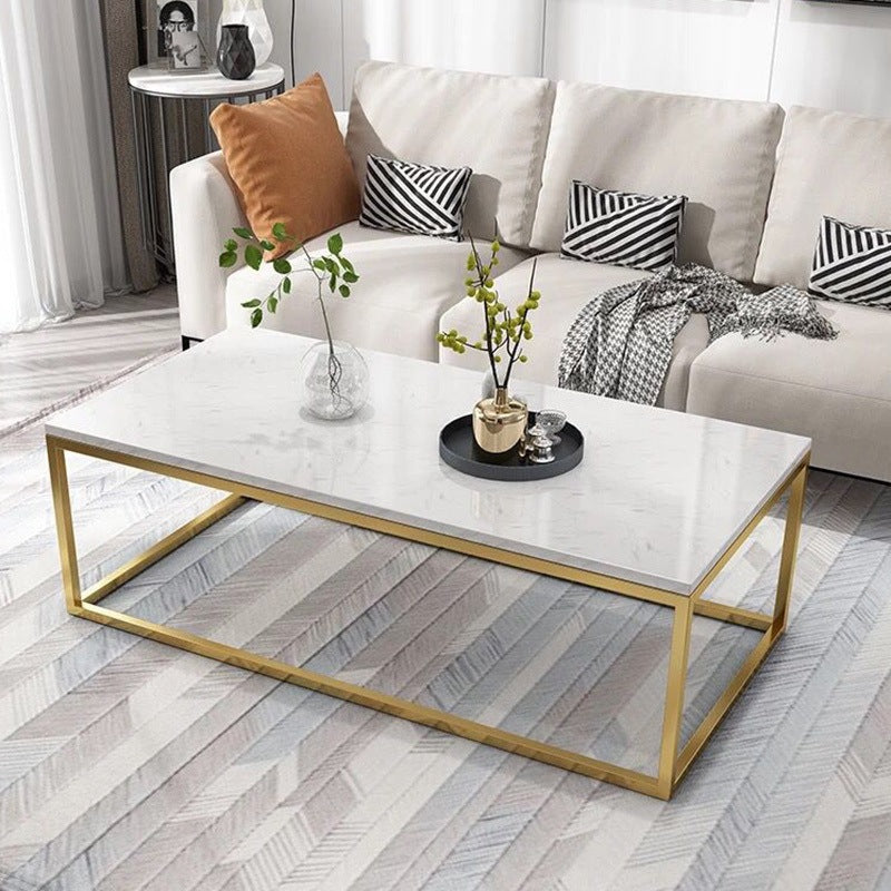 Glam Rectangular Coffee Table Frame 1 Coffee Table for Living Room