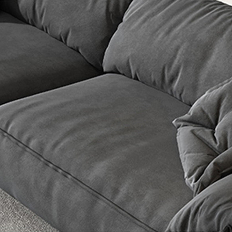 Contemporary Fabric Living Room Cushions Pillow Top Arm Standard Sofa
