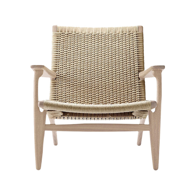 Solid Wood Frame Lounge Chair Arms Include Chair for Living Room