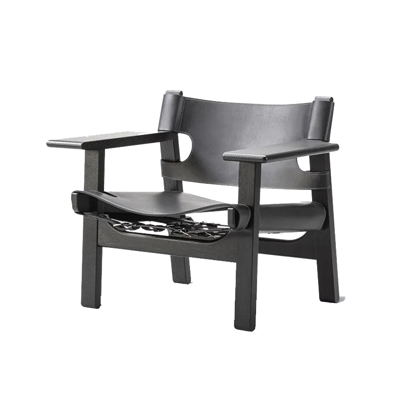 Solid Wood Frame Lounge Chair Arms Include Chair for Living Room