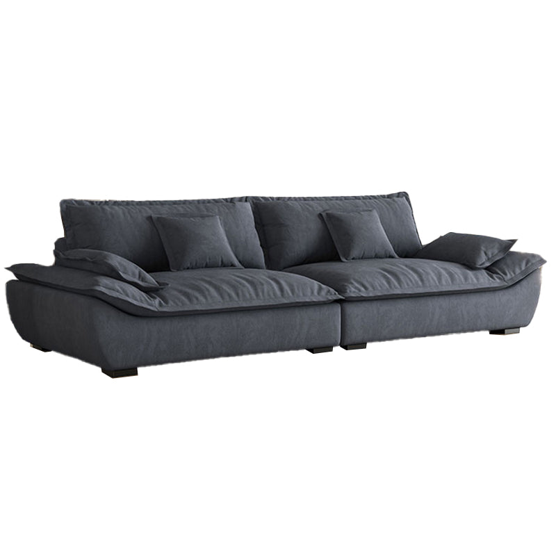 Contemporary Living Room Pillow Top Arm Sofa with 2 Pillows Seating