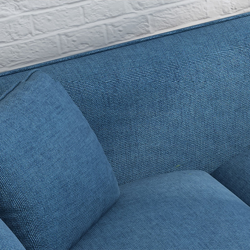Contemporary Living Room Fabric Square Arm Cushions Standard Seating