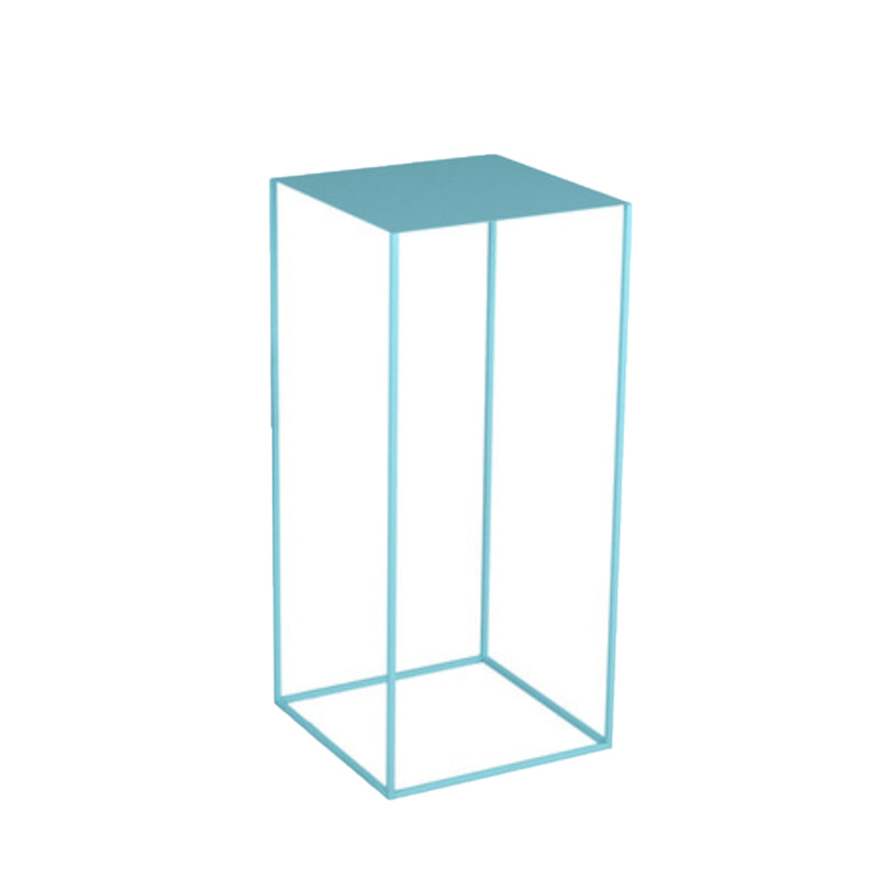 Mid-Century Modern Metal Square Top Side Table Iron Frame End Table