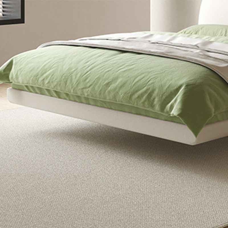 Genuine Leather Standard Bed Bed Frame Upholstered Headboard