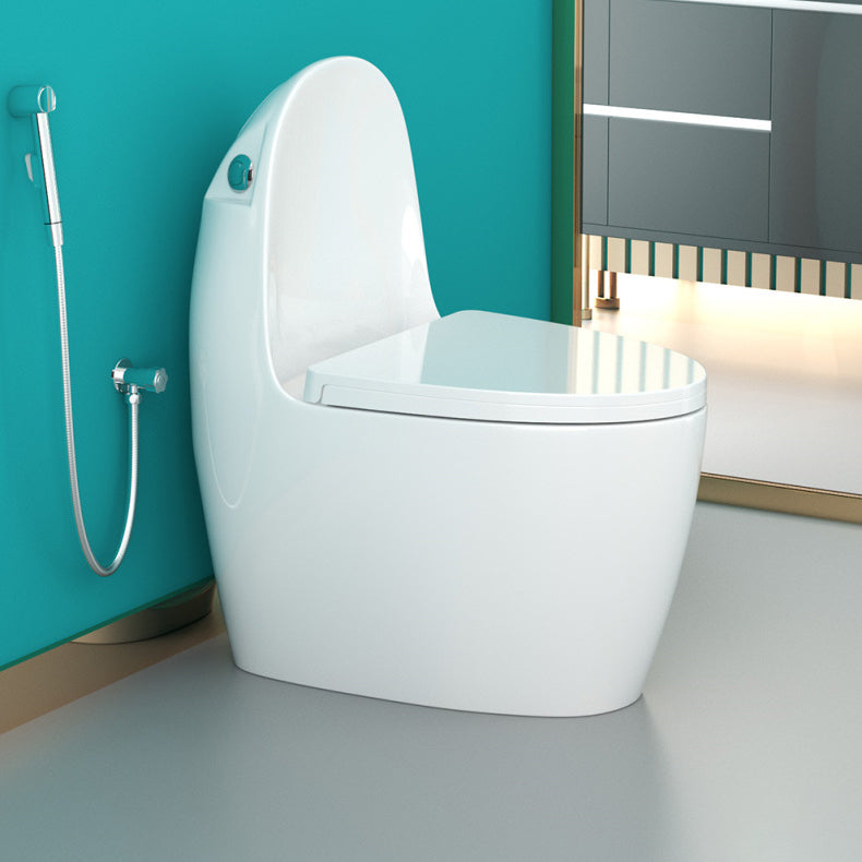 Modern White Siphon Jet Urine Toilet Wall Hung Toilet Bowl with Toilet Seat