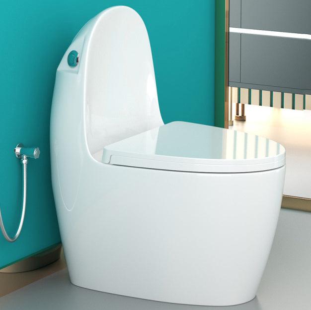 Modern White Siphon Jet Urine Toilet Wall Hung Toilet Bowl with Toilet Seat