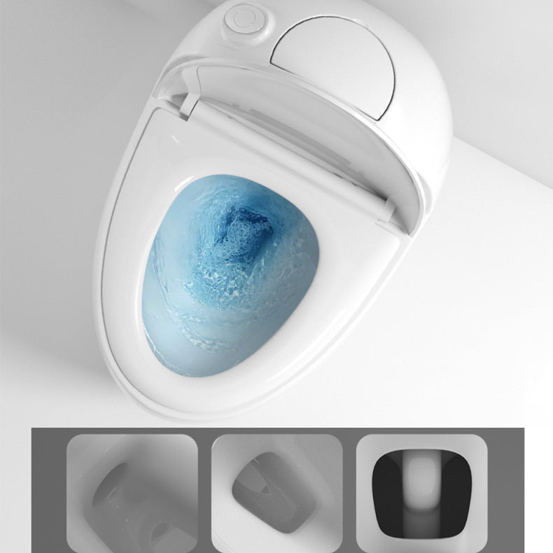 Modern White Siphon Jet Urine Toilet Wall Hung Toilet Bowl with Toilet Seat