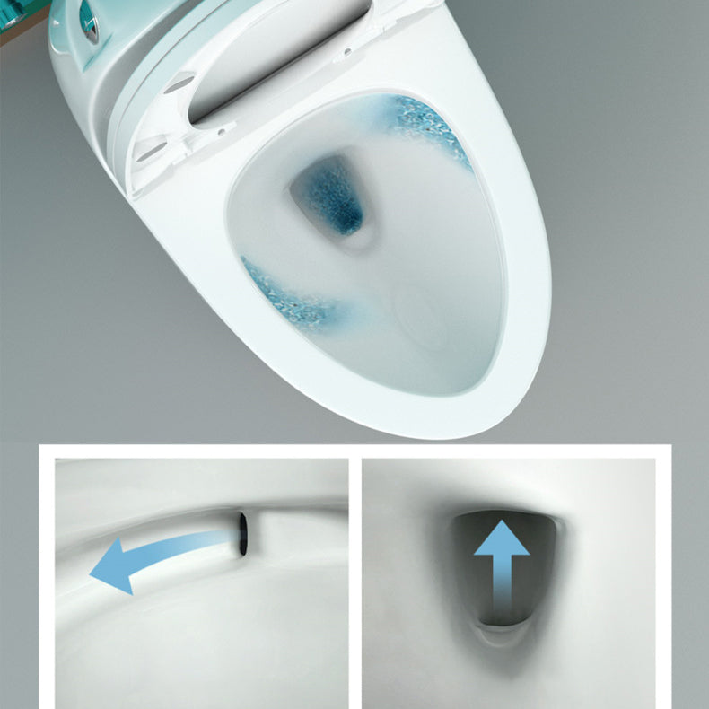 Modern White Siphon Jet Urine Toilet Wall Hung Toilet Bowl with Toilet Seat