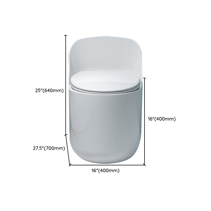 Modern White Siphon Jet Urine Toilet Wall Hung Toilet Bowl with Toilet Seat