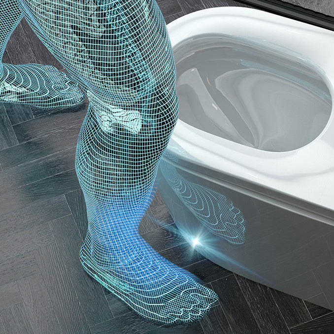 Modern Concealed Tank One Piece Toilet Floor Mounted Toilet Bowl for Washroom