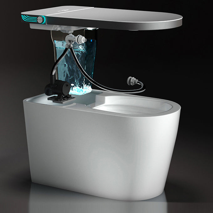 Modern Concealed Tank One Piece Toilet Floor Mounted Toilet Bowl for Washroom