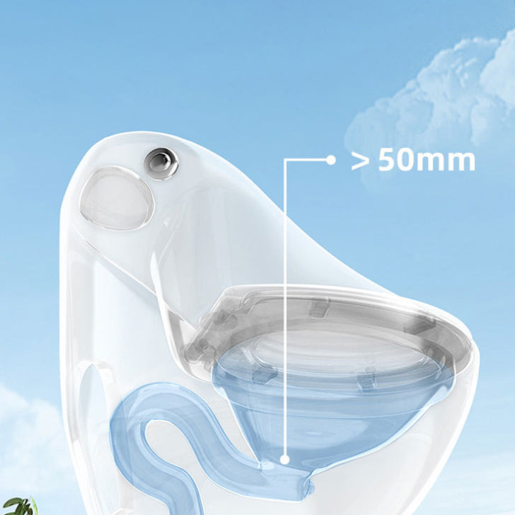 Modern Siphon Jet Urine Toilet Wall Hung Flush Toilet with Toilet Seat