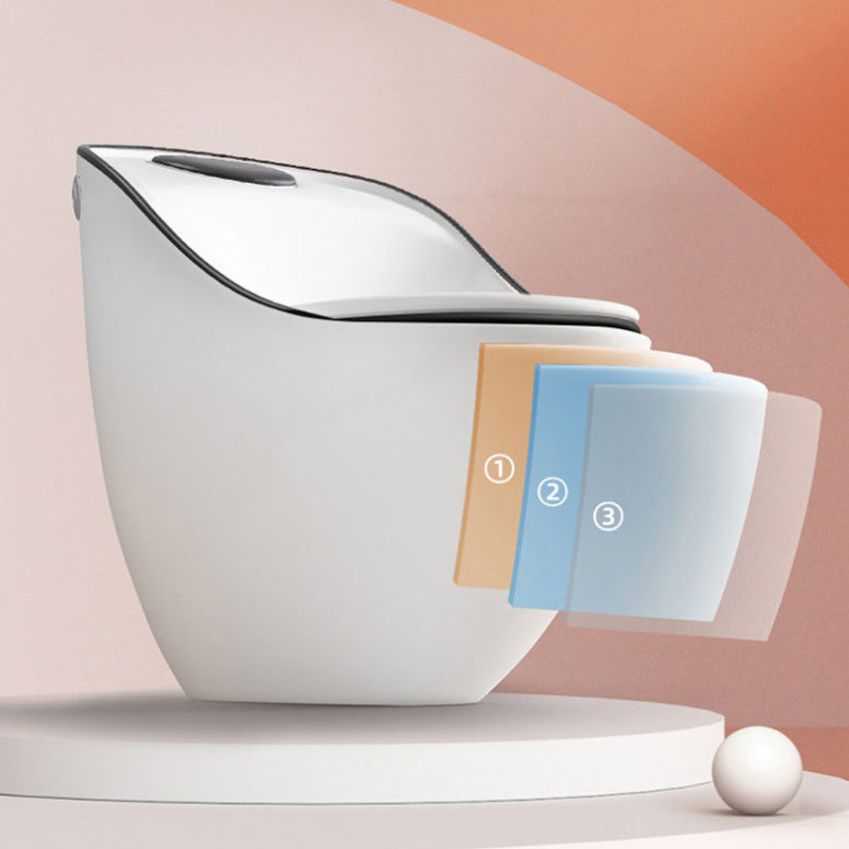 Modern Siphon Jet Urine Toilet Wall Hung Flush Toilet with Toilet Seat