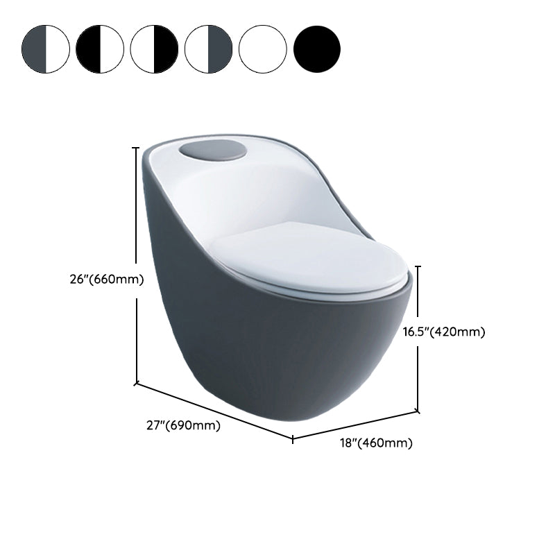 Modern Siphon Jet Urine Toilet Wall Hung Flush Toilet with Toilet Seat