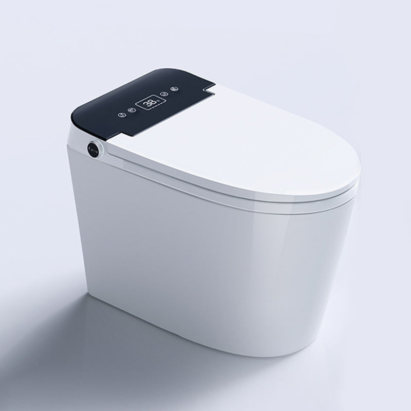 Modern Floor Mount Toilet Bowl White Toilet with Seat for Bathroom