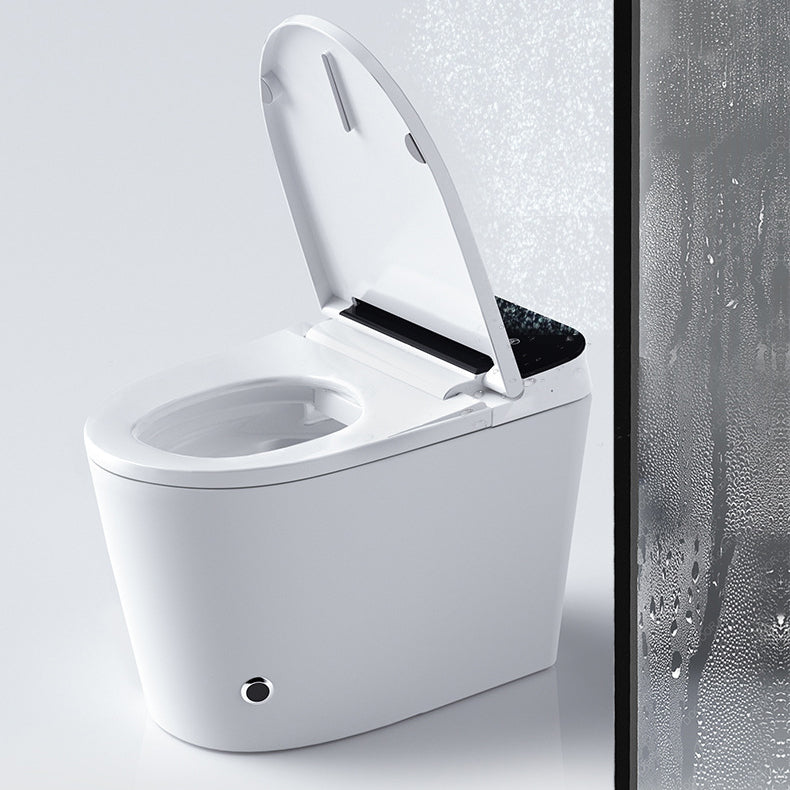 Modern Floor Mount Toilet Bowl White Toilet with Seat for Bathroom