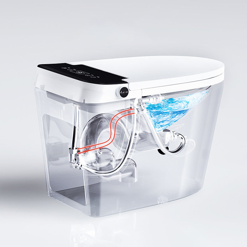 Modern Floor Mount Toilet Bowl White Toilet with Seat for Bathroom