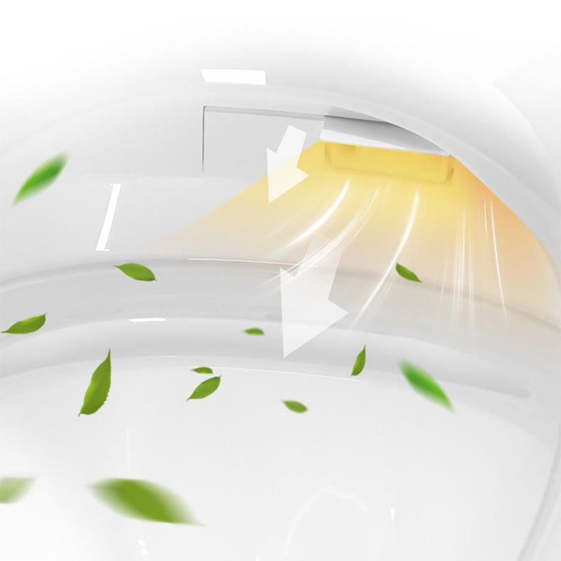 Modern Floor Mount Toilet Bowl White Toilet with Seat for Bathroom