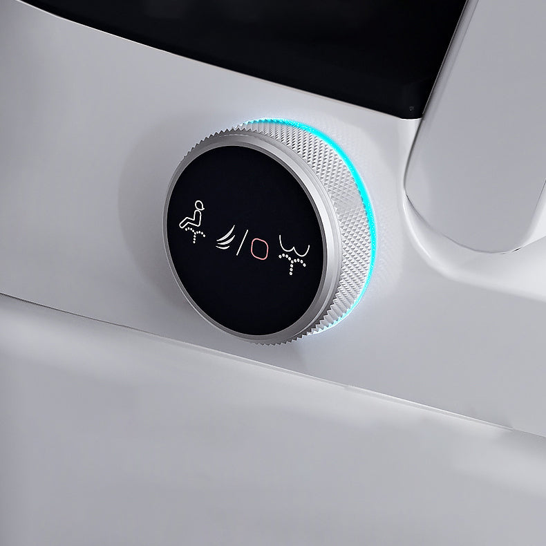 Modern Floor Mount Toilet Bowl White Toilet with Seat for Bathroom